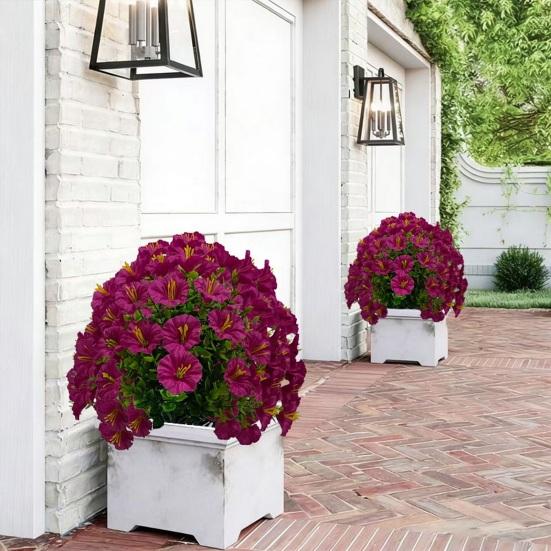 1/2 st Konstgjord Morgonhimmel Trädgårdsspett UV-beständig Falsk Blomsterpigga Bröllopsfest Inomhus Utomhus Trädgårdsvägg Falsk Blomsterdekoration