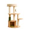 Cmisstree Multi-Layer Solid Wood Cat Tree & Condo