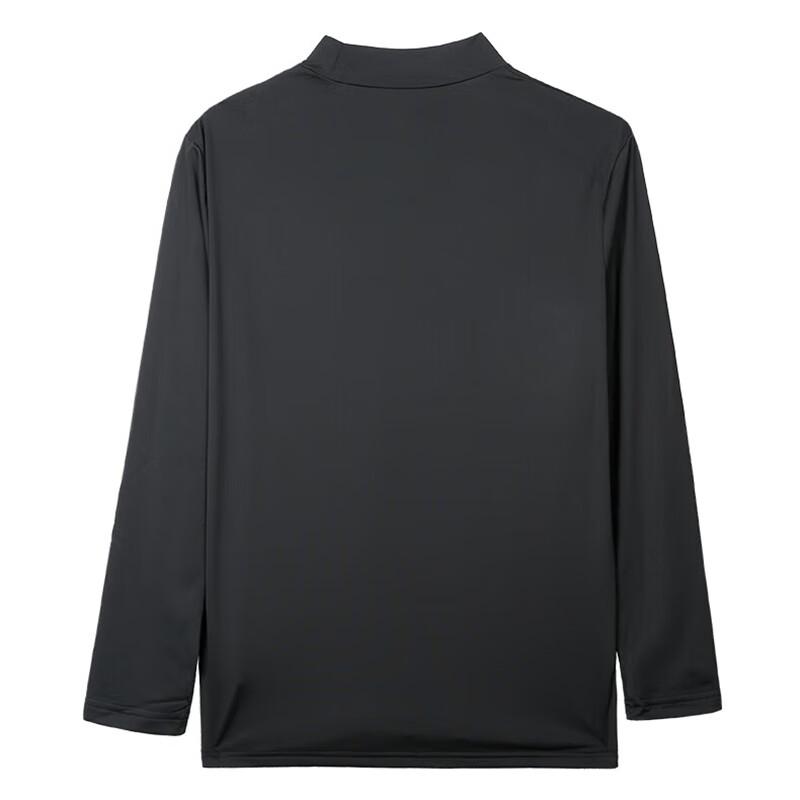 Men s Brushed Warm Mock Neck Long Sleeve T-Shirt XXL