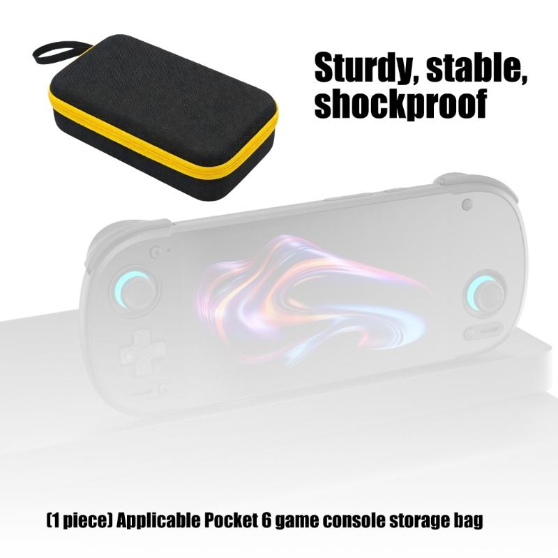 Game Console Bag for Retroid Pocket 6 Protector Case with Mesh Pocket Travel Carrying Pouch Scratchproof Storage Box