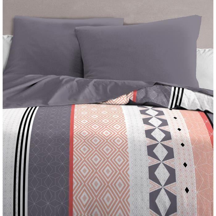 HOME PASSION BLING Microfiber Duvet Cover Set - 1 Duvet Cover 240 X 260 Cm + 2 Pillowcases 63 X 63 Cm - Blue