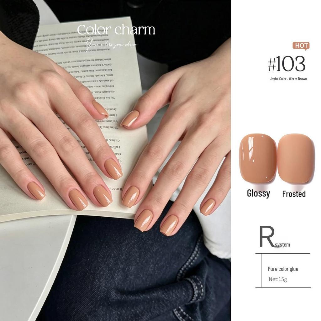 KaSi UV Gel Nail Polish - Autumn/Winter Pure Translucent Nude, Large Capacity, One Bottle One Color.