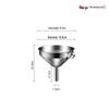 Qianxing 304 Stainless Steel Funnel Set with Filter