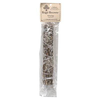 Encens amérindien, sauge blanche, grand format (8-9 pouces), 1 bâton de maculage