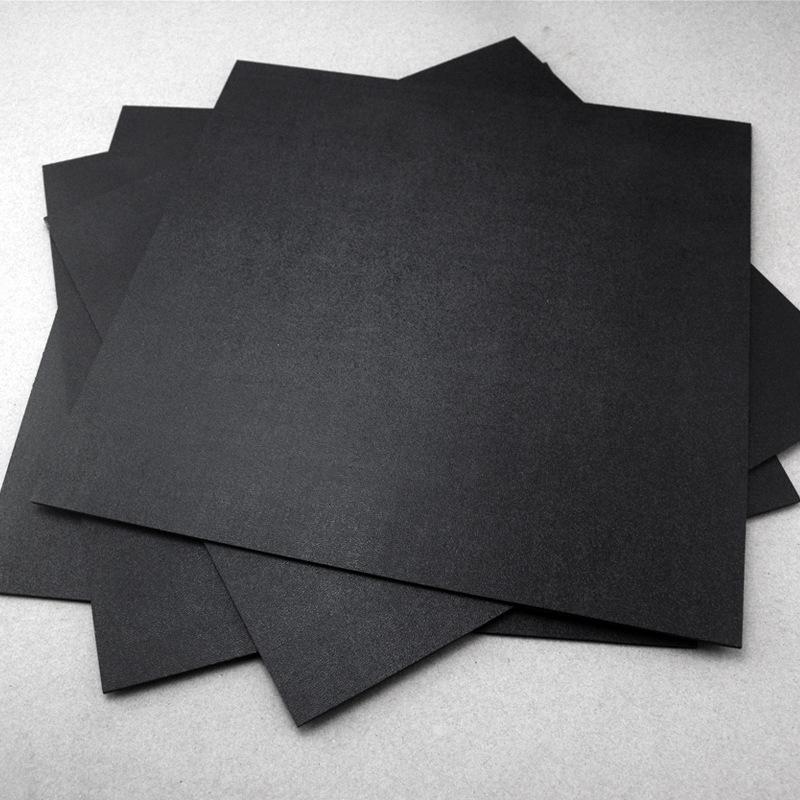 Schwarzes Diy-Messermaterial, Messerherstellung, K-Scheide, Kydex K200, Heißplastikplatte, Python-Ahornblätter-Symbol, 300 x 300 x 1,5 mm/2 mm