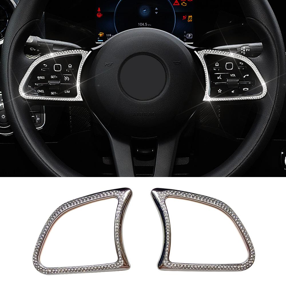 

Для Mercedes Benz ABCE CLA CLS GLA GLB GLC GLE Class автомобильная часть ремонт кнопка рулевого колеса рама отделка кристалл алмаз Style A