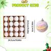 Christmas Balls Christmas Tree Baubles Shatterproof Foam with Hanging Hole Decorations for Thanksgiving New Year Anniversary
