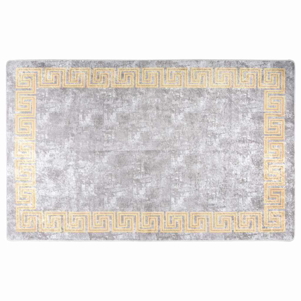 vidaXL Teppich Waschbar Grau 160x230 cm graue