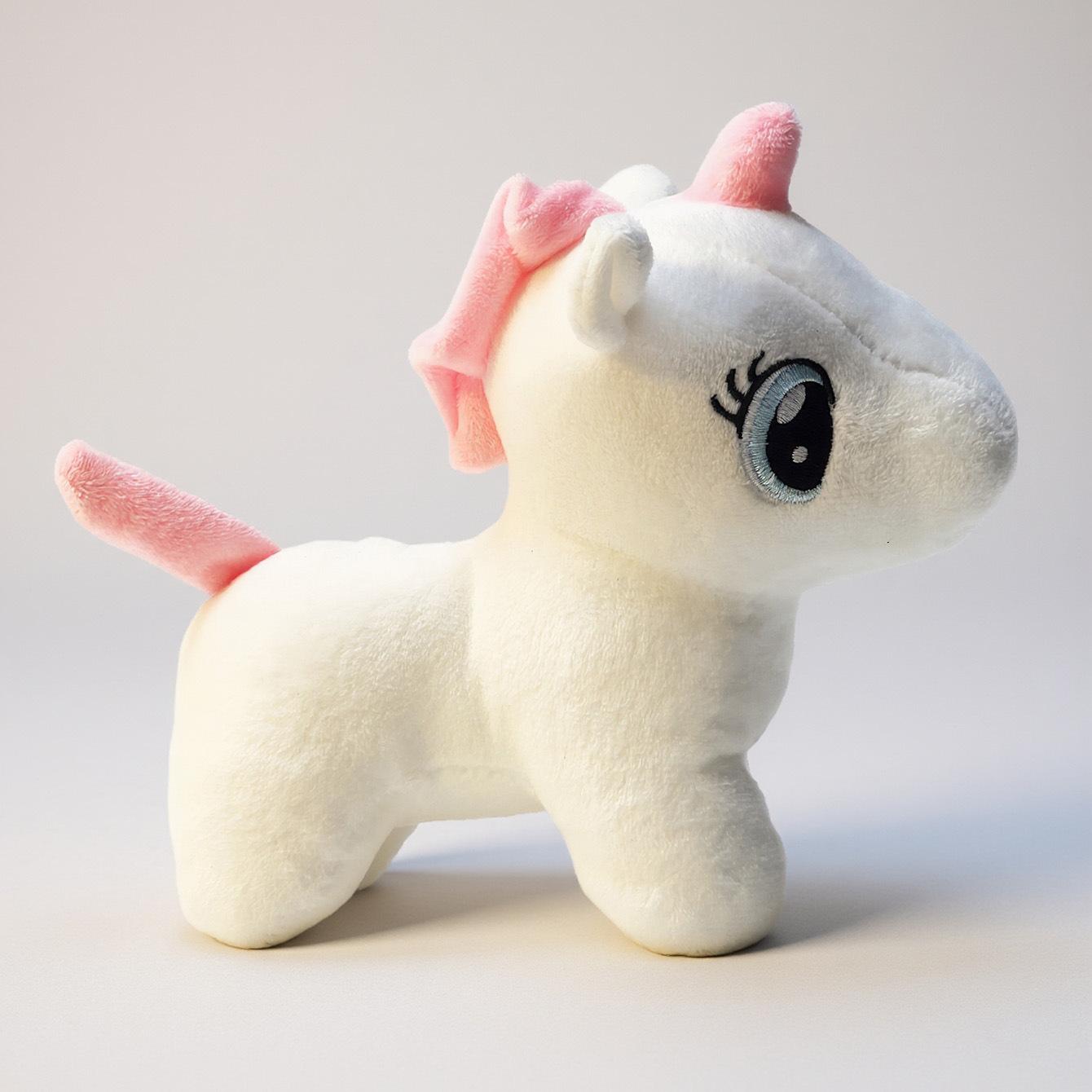 Плюшевая игрушка-пищалка для собак «Единорог» - Милая мягкая интерактивная тренировочная игрушка, Прочная жевательная игрушка для моляров, Зоотовары,