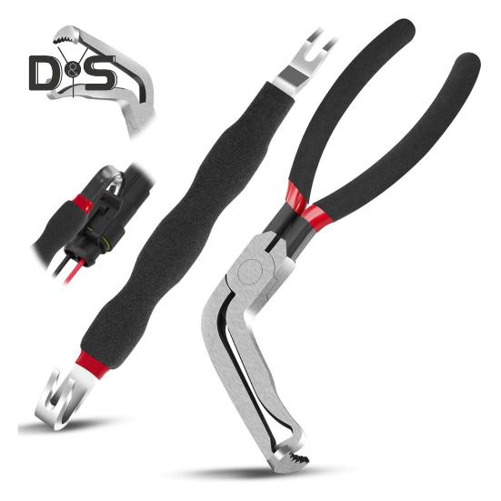 Electrical Disconnect Pliers with Ergonomic Handle Portable 60-Degree Bend Electrical Connector Disconnect Pliers Automotive Tools