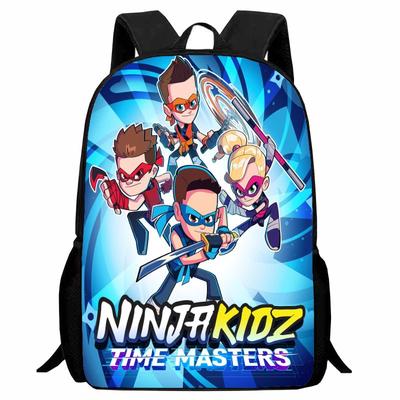 Bedruckte Ninja Kidz Schultasche, Grundschule Cartoon Lässiger Rucksack 1. Klasse