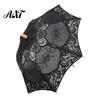 Vintage Style Sunshade Gothic Lace Umbrella, Black Bridal Parasol for Halloween UV Resistant Umbrella Witch Cosplay, Wedding Decoration, Stage