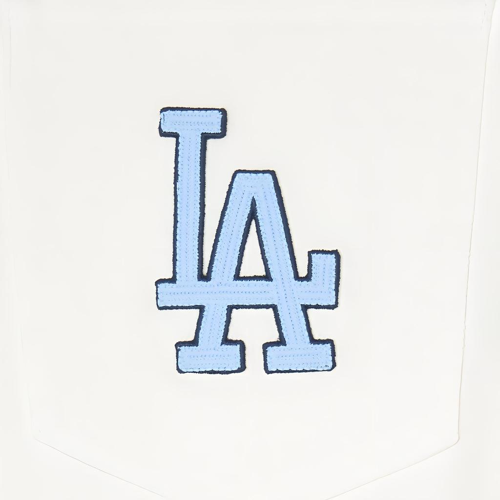 New MLB Los Angeles Dodgers SS24 Jeans Women's Ivory 3FDPV0141-07IVS