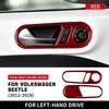 For Volkswagen Beetle 2012 2013 2014 2015 2016 2018 2019 Real Soft Carbon Fiber Inner Door Handle Sticker LHD RHD Accessories