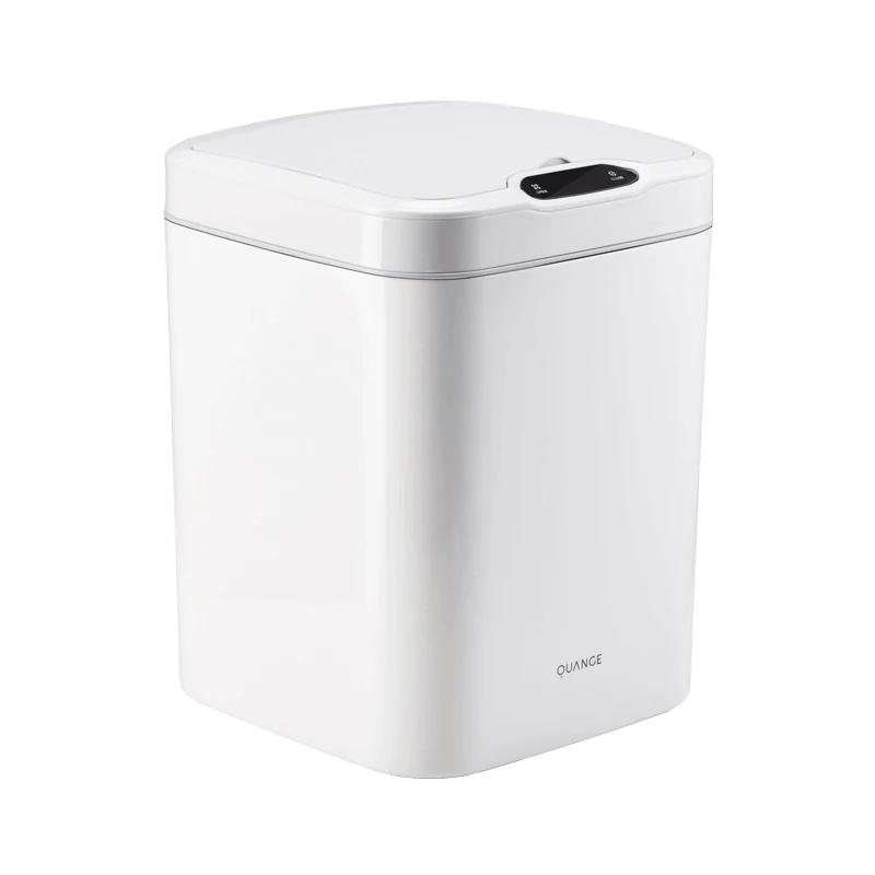 Smart Induction Type Trash Can Bedroom Dustbin Electric Touchpad Trash Bin for Kitchen Bathroom Garbage Small Desk Cans
