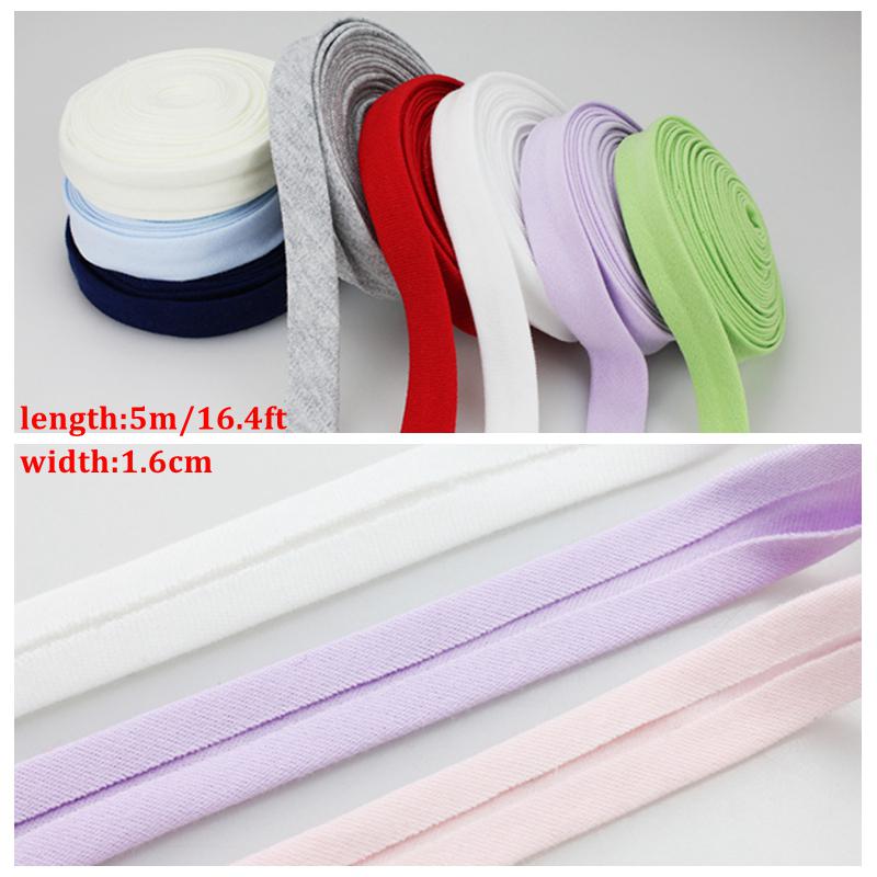 45M Cotton Bias Binding Tape - 2cm Width Black, Sewing Ribbon For Crafts, Hemming, Trims