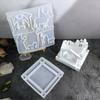 2PCS Silicone Mold Prayer Theme Resin Handmade Decors Making Molds Unique Art Molds Silicone Texture for Candle and Soap