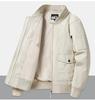 Men's MA-1 Pilot Jacket: Spring/Autumn Motorcycle Coat, Plus Size, Solid Color Military Flight Uniform