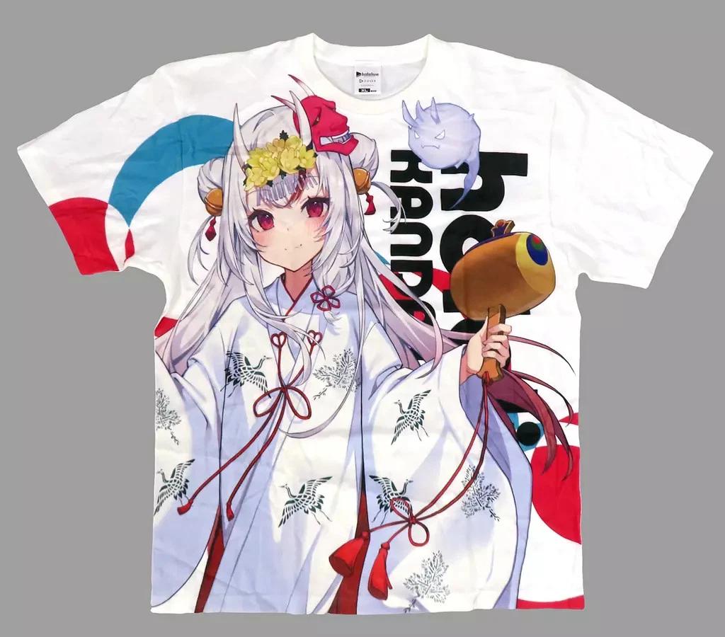 

Cover Hololive Kanda Festival 2023 Ayame Hyakki Miko T-T-Shirt White XL S