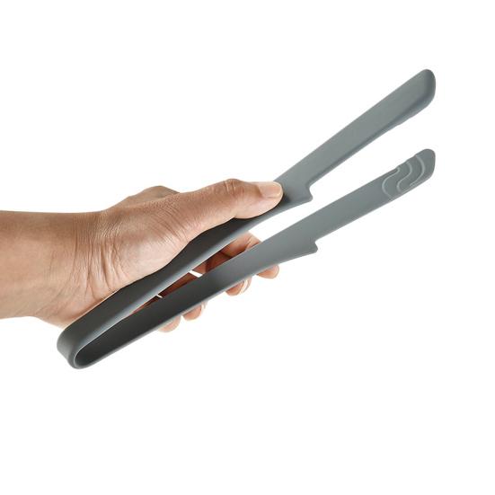 Non-Stick Silicone Tongs High Temperature Resistant Food Tongs Dishwasher Safe Kitchen Utensil for Grilling Steak Bread Food