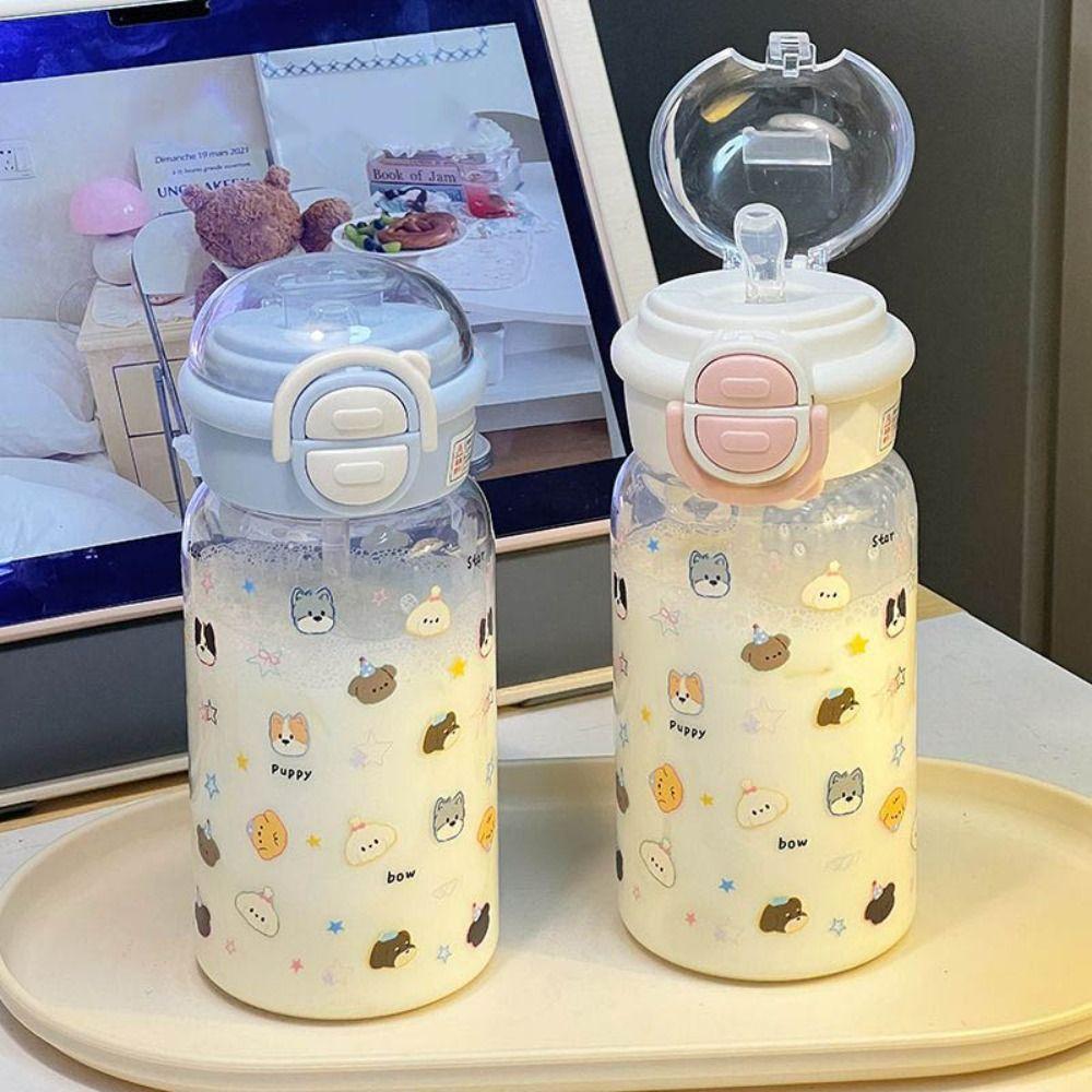 500ml Water Bottle Large Capacity Beverage Bottle Cute Water Cup  Outdoor