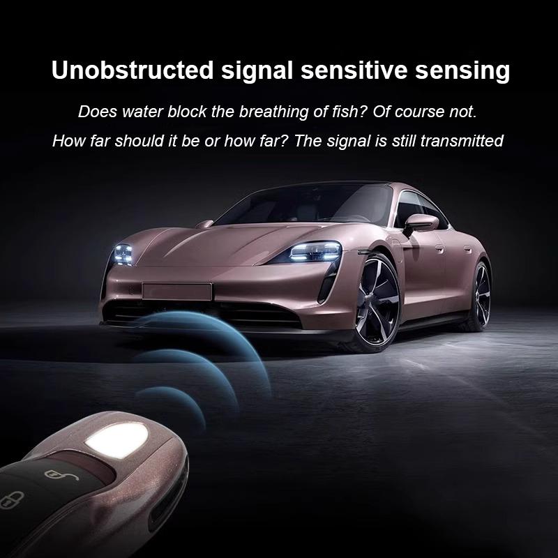Remote Smart Car Solid Color Abs Key Cover For Porsche Panamera Macan 718 Taycan 911 Cayman Boxster 9ya 971 Car Accessories