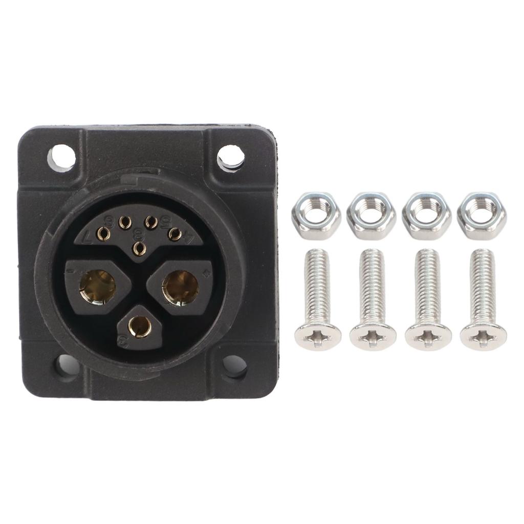 Industrial IP67 8-Pin Battery Connector with 500V Voltage Rating and 50A Current Capacity for Energy Storage Applications