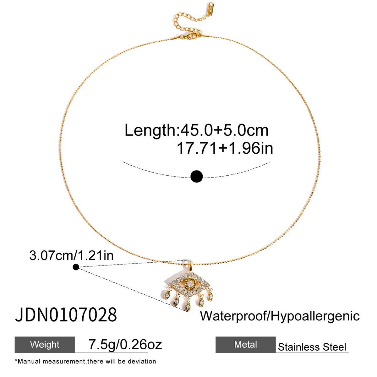 18-каратное золото Подвеска-ожерелье с бахромой  Глаз Дьявола  Аксессуар Аксессуар