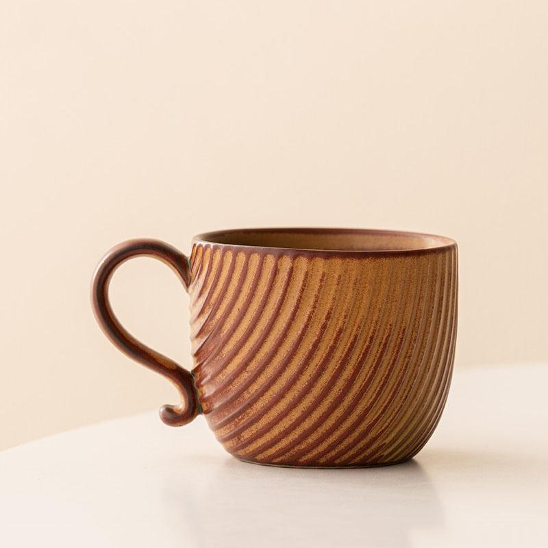 Japanese Retro Ceramic Coffee Cup High Beauty  Mug Milk Cup Juice Beverage Cup Household Breakfast Cups Tea Cups Water Cups