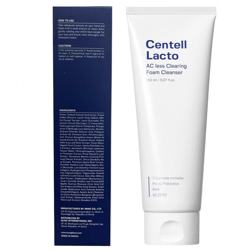 Sungboon Editor Centell Lacto AC Less Detergente Schiumogeno Purificante 150ml
