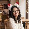 Realistic Plush Cat Ears Headband Sweet Cosplay Hair Hoop Hair Accessory Anime Headband  Costume