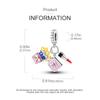 Original Charms Copper Creative Cosmetic Lipstick Pendants Fit Charms Plata Bracelets For Women Women Jewelry Making Diy