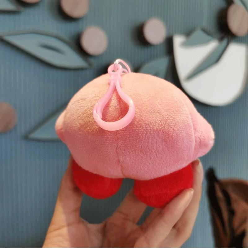 Adorable Kirby Smile Plush Keychain Cute Cartoon Animal Toy With Soft Pp Cotton
