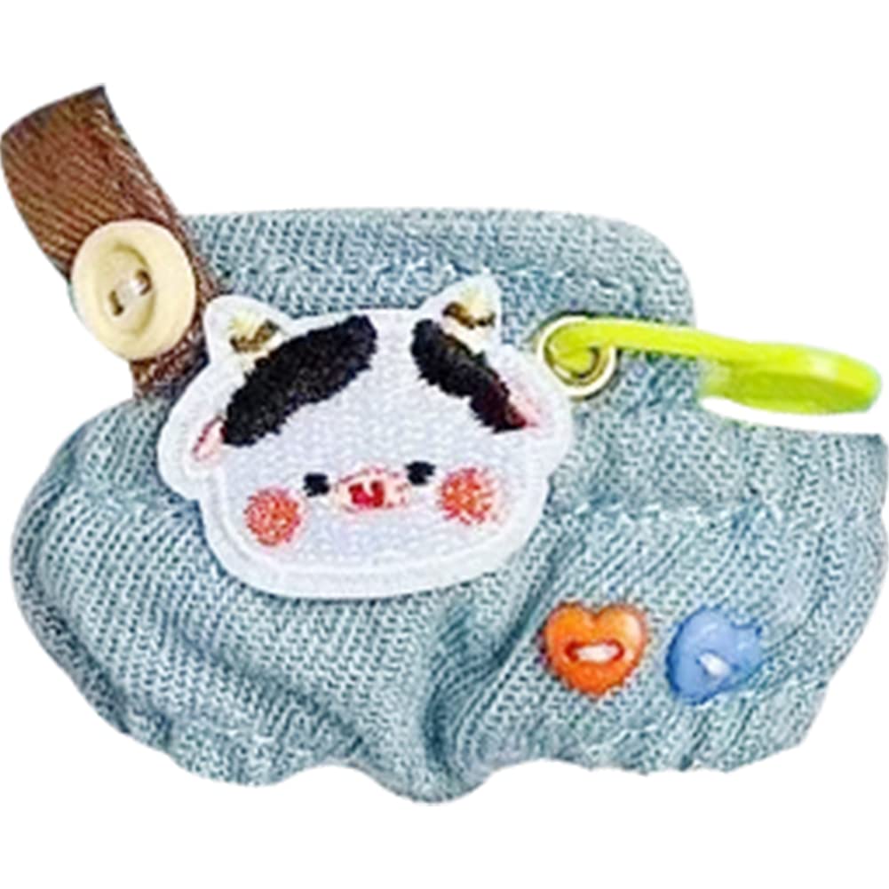 

YUYAKESHI Doll Cotton Doll Clothes, Doll Clothes, Change of Clothes for Plush Toys, Cute Accessories, Jacket, Plush Toy Apparel Parts (Blue Dairy Cow