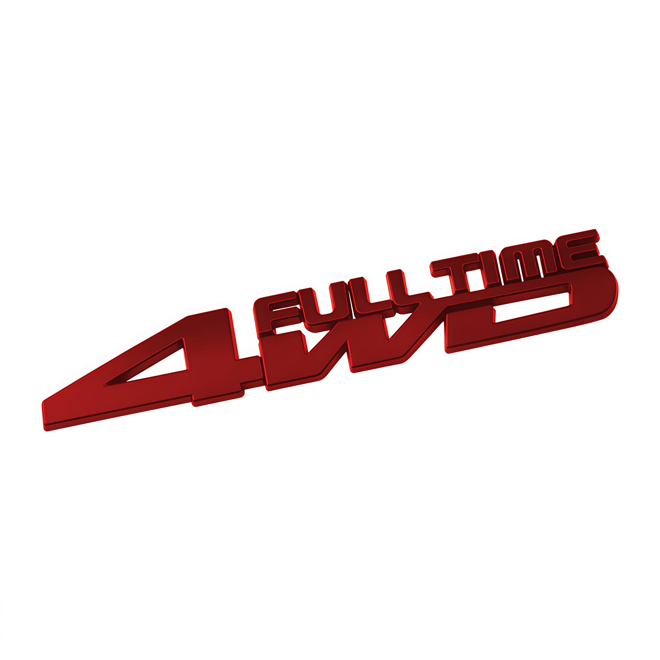

FULL TIME 4WD Emblem Logo 4×4 4WD Design Model Sticker красный