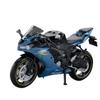 1/12 Kawasaki NIJIA ZX6R Motocykl z lehké slitiny Model autíčka Přední kolo Levé pravé Řízení Zadní kolo Odpružené vozidlo Dárek pro děti