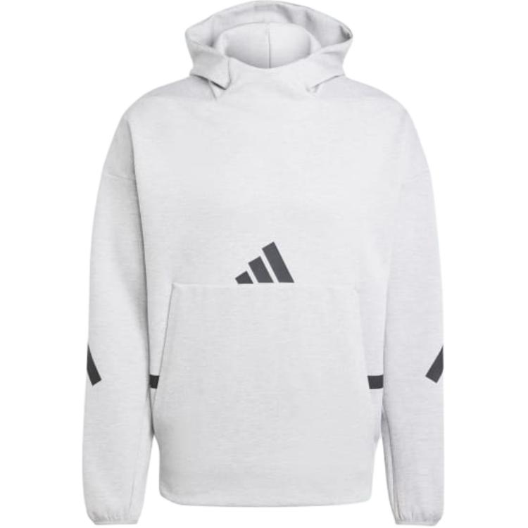 adidas Men s Medium Grey Heather Z.N.E. Loose Fit Hooded Sweatshirt JE3070 2XL