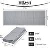VECELO Yoga Mat Exercise Mat 6mm for Strength and 173 X PVC Gray [Foldable 2-Piece Set] Thick, Non-Slip, Soundproof, Waterproof, Washable,