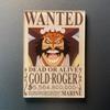 Kreativní magnet s plakátem Wanted z One Piece - Anime Kreslená Dekorace na ledničku & Samolepka na vzkazy