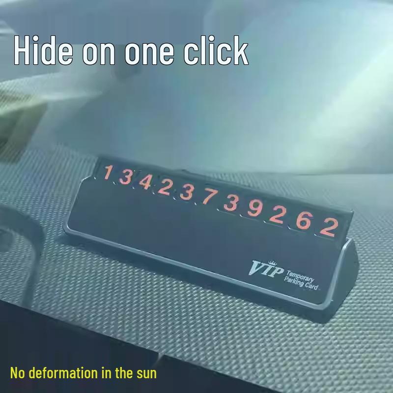 

Temporary Parking Plate for Displaying Contact Numbers in Cars 165 x 65 x 38 mm