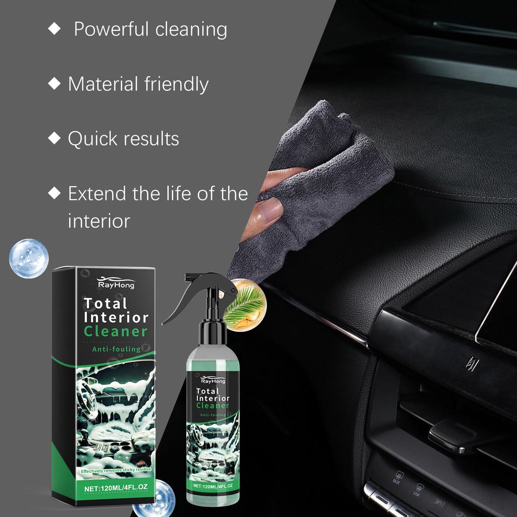 Rayhong Car Interior Cleaner Seat Headliner Dashboard Waterless Stain Remover Foam Cleaner