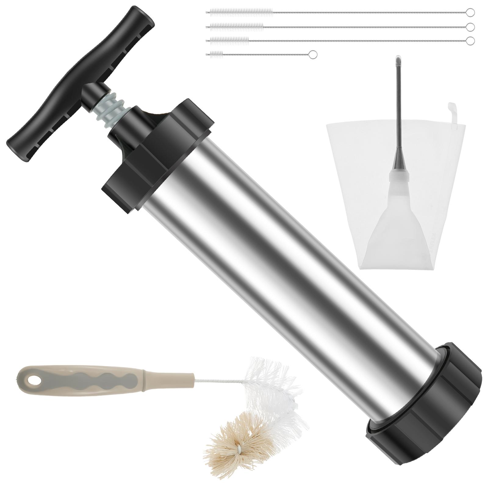 

Churro Maker Kits Hard Stainless Steel Churro Maker Set Safe Churro Maker Machine with Piping Bag and Piping Nozzle for Baking