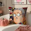 Action Comedy Japanese Manga SSakamoto Days Cushion Cover Pillowcase Short Plush Invisible Zipper Room Sofa Cushion Cover