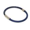 Used 12564 Neo Split Bracelet M8155D 7986 LV Logo Flower Blue Silver Taiga Rama Monogram Cobalt Men's from Japan