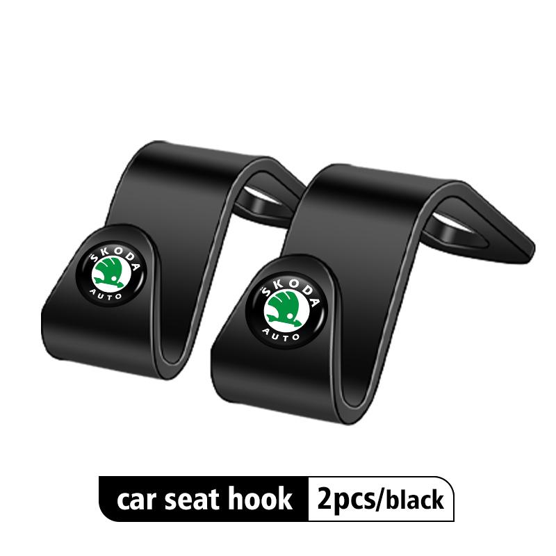 AAABT1 For Skoda Car Seat Back Hook Storage Organizer Hanger Clip Auto Interior Accessories Fabia 1 2 Octavia a7 RS Superb Rapid Yeti