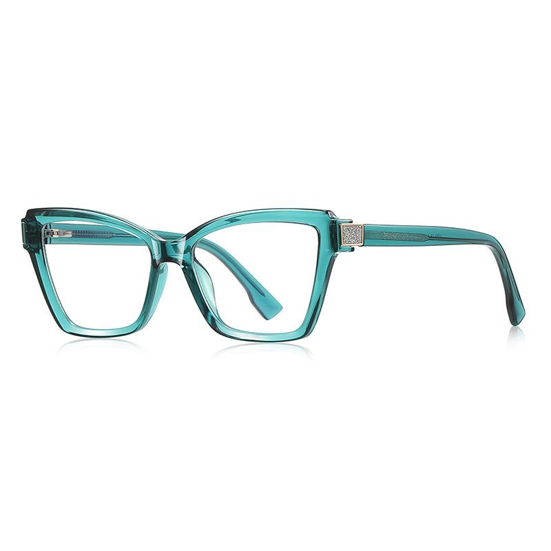 

TR90 Ultra-lightweight Blue Filtering Reading Glasses Spring Hinge Far-sighted Eyeglasses Green Frame Prescription-ready Women s Style Glasses +2.25 Original Lenses