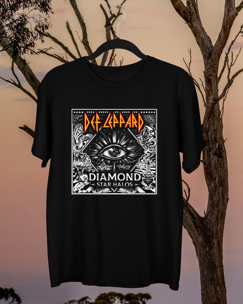 

Def Leppard Diamond Star Halos Cotton TShirt Men All Size S5XL Unisex T-Shirt S
