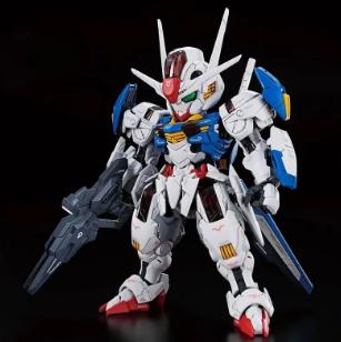 In Stock Supa-Mgsd Aerial Q Version Assembly Model Kit Mobile Suit Action Figures Two Tone Modified Parts Collectable Toy Sets Gifts