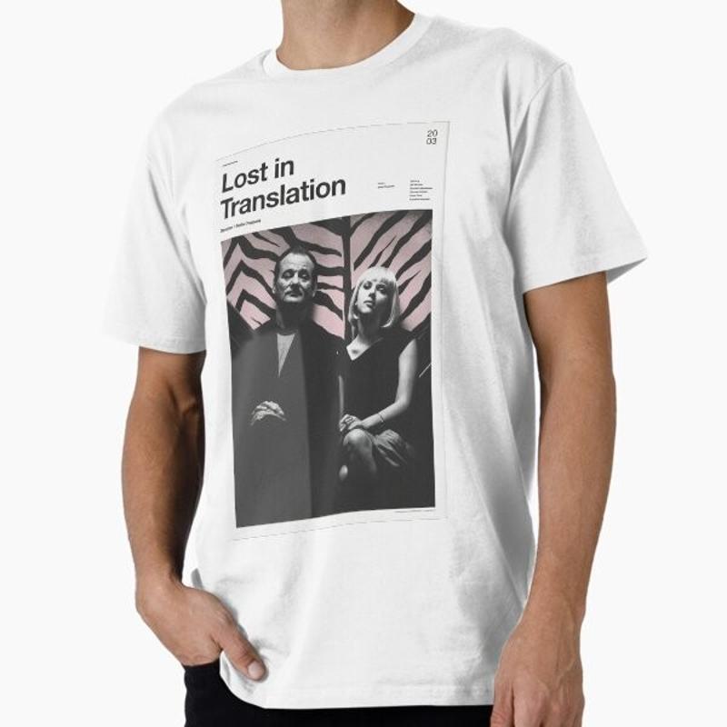 Lost In Translation Movie Poster Premium T Shirt M 2XL S разноцветный