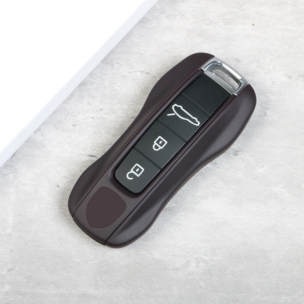 

For Porsche Key Case Cayenne Macan Paramela 718 911 Raspberry Purple Key Replacement Case